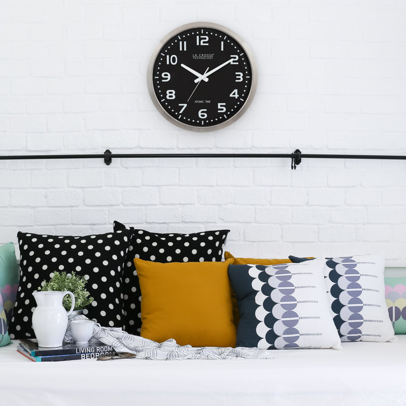 Weese 16" Stainless Steel Atomic Wall Clock