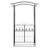 Tawanna 131cm W x 49cm D Metal Arbour Gate with Gate in Black