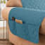 Housse de fauteuil pour 1 canapé, housse de canapé antidérapante pour chiens, housse de protection de meuble avec sangles élastiques en mousse pour chat (turquoise)-2117536457-2028918027