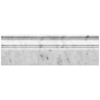 4 x 12 Bianco Carrara Marble Tile