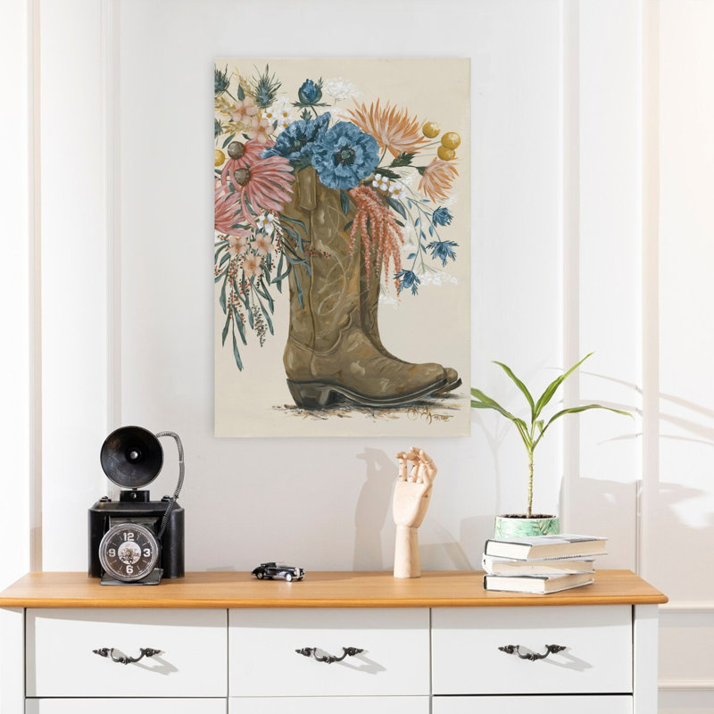 Art floral contemporain, H 24 po x l 16 po