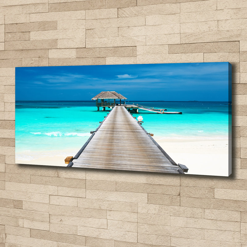 Wooden Pier - Wrapped Canvas Print