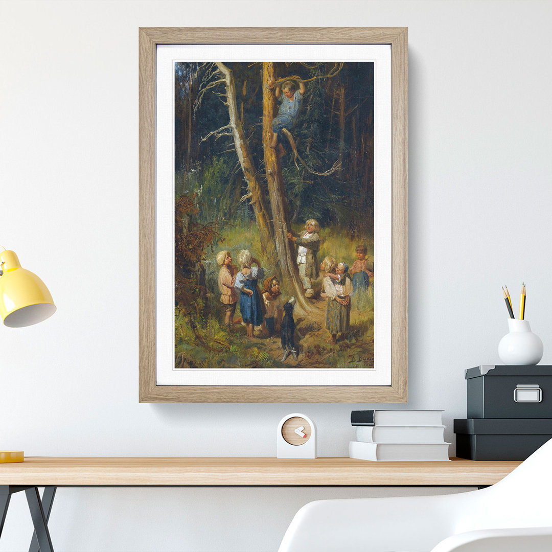 Children in a Forest by Viktor Vasnetsov - Picture Frame Painting