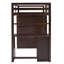 Lit mezzanine avec tiroirs, bureau et garde-robe-621154159