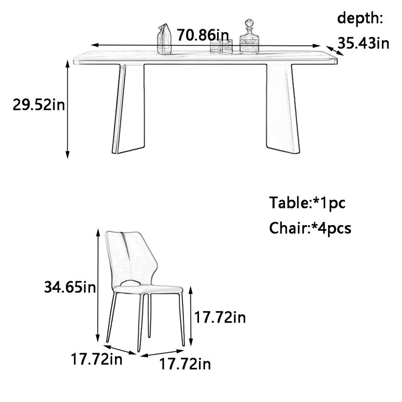 Heidrick, 29.52"H x 70.86"L x 35.43"W