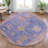 Machine Washable Indoor/Outdoor Xhevrie Purple Rug-111825383