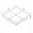 Contemporary Square Sliding Top Storage Coffee Table with Walnut Finish - Spacious Living Room Centerpiece