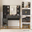 Makeup Vanity Desk with Mirror & Lights - 3-Color Lighting Modes, USB Charging Station & Storage, Modern Dressing Table Set with Stool for Bedroom-1792953164