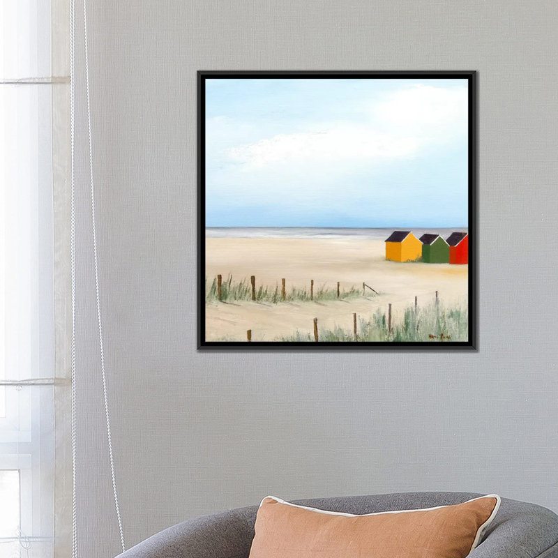 « ensoleillé matin vi », impression sur toile, H 18 po x l 18 po x P 1,5 po, Toile avec cadre noir, Pas de tapis