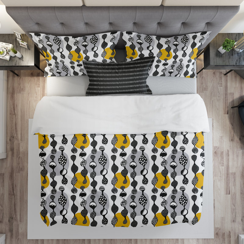 Ensemble de housse de couette Vancamp, Simple, Jaune
