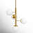 4 - Light Dimmable Modern Linear Sputnik Chandelier with Glass Shade-1241181631
