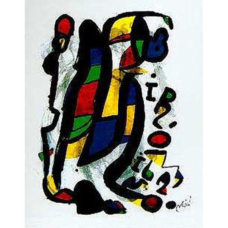 «Milano» par Joan Miro, impression sur papier non encadrée