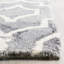 Tapis gris / ivoire en laine touffeté à la main à motif géométrique Berman-16766492