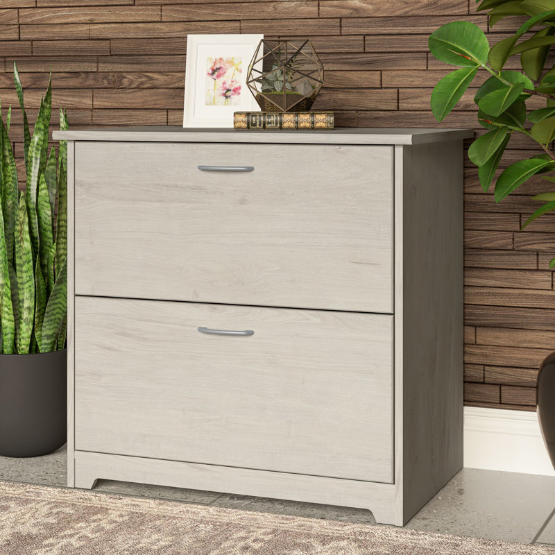 Osvald 31.26'' Wide 2 -Drawer File Cabinet, Linen White Oak