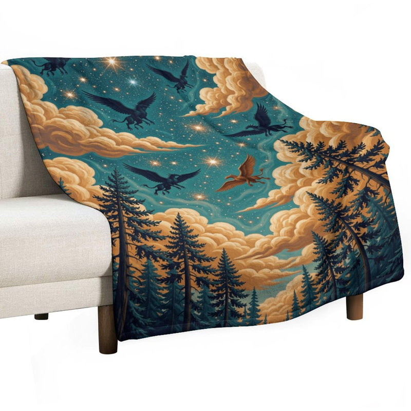 Jeté en flanelle Starry Night Sky, 40 po x 50 po