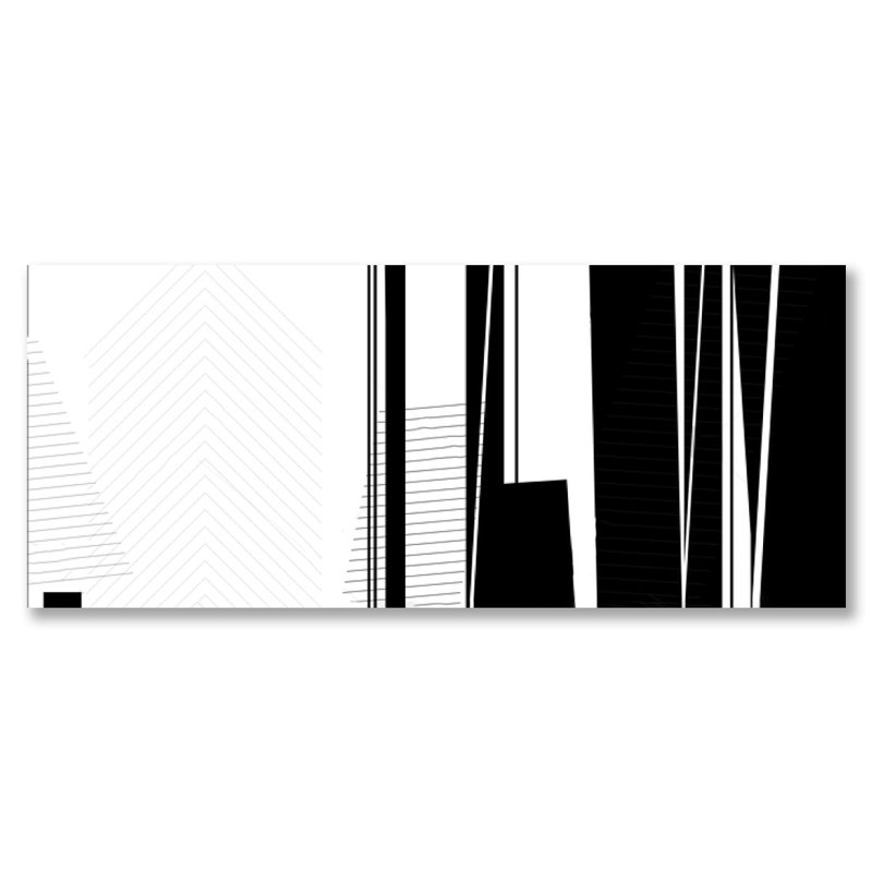 Capital Lines - Unframed Panoramic Painting, Plastic/Acrylic