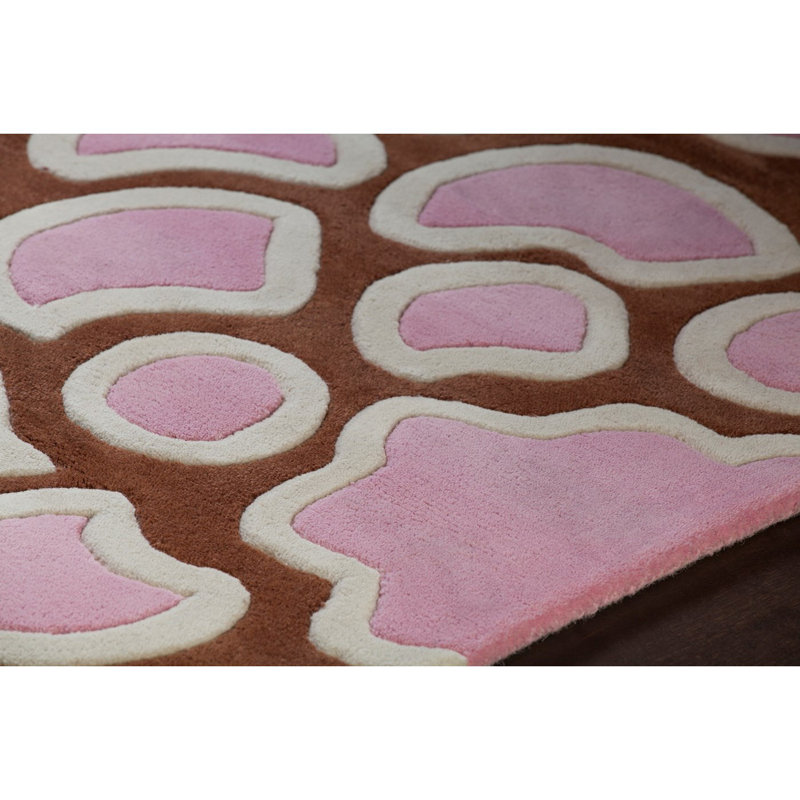 Inhabit Designer Brown Area Rug, Rectangle 2' x 3'
