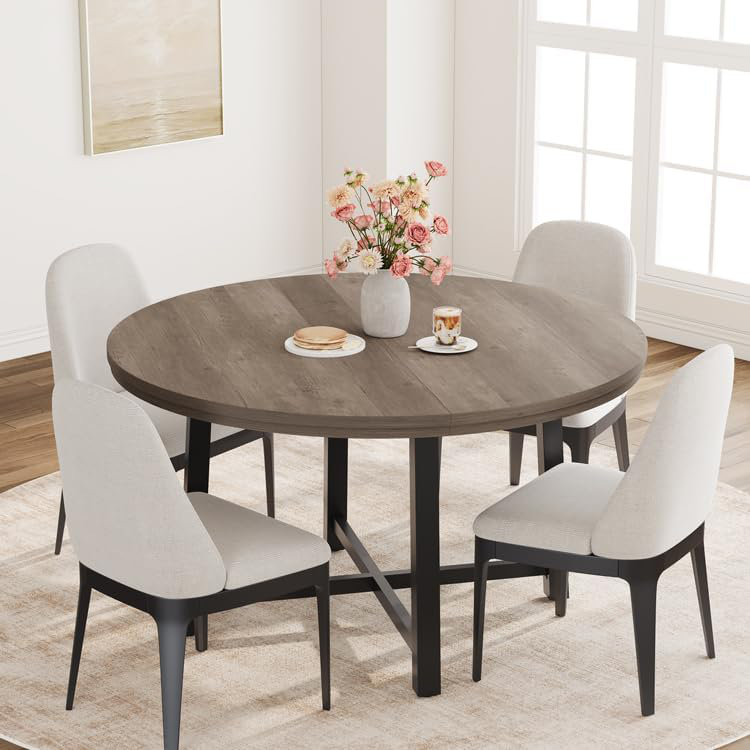 Round Dining Table, Grey