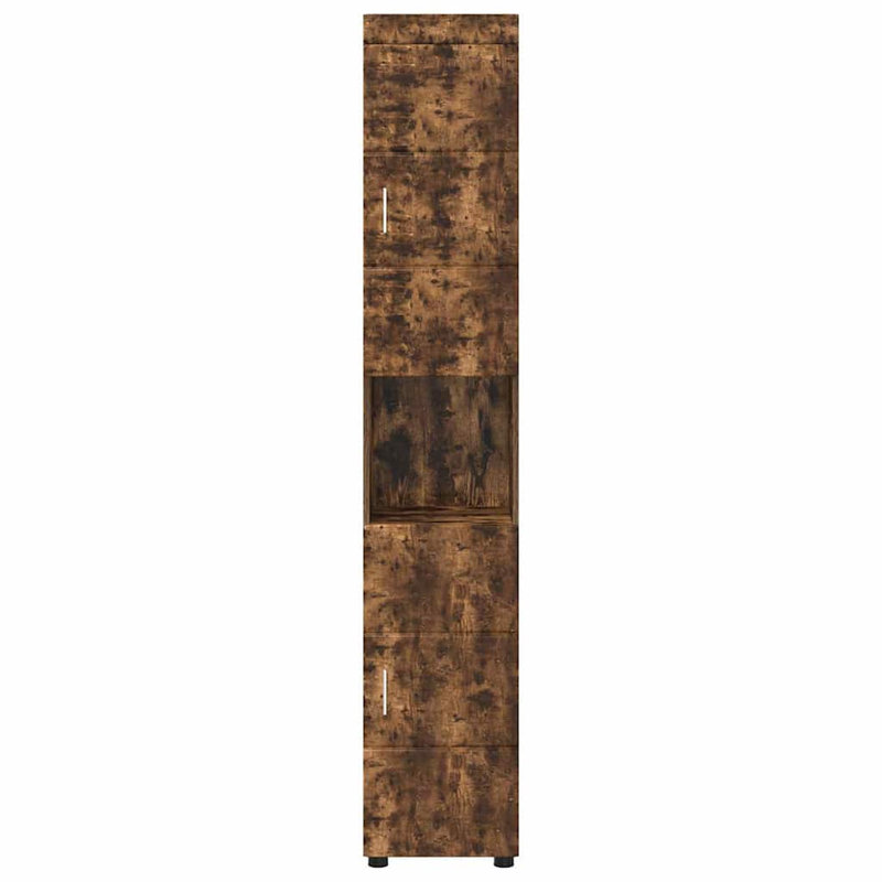 Linen Cabinet, Smoked Oak
