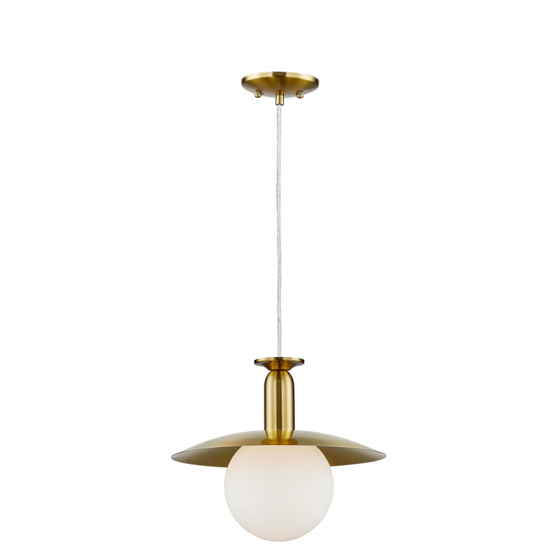 Luminaire suspendu en métal Janice, doré
