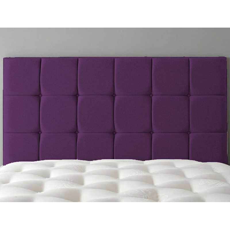 Ergun Upholstered Headboard, Purple, Double (4'6)