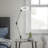 Dezerae 17.5" Silver Desk Lamp, LED Desk Lamp - Swing Arm Architect Lamp with Clamp - Adjustable Natural Sun Lighting for Home Office, Bedroom, or Dorm Room