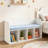 Bookshelf With Reading Nook, Storage Bench With Book Rack