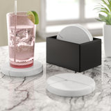 Marble Round 4 Piece Coaster Set