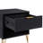 Dumbo 20" Fluted Nightstand In Black  (Only Nightstand)-362834084
