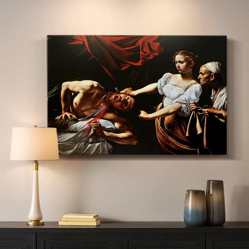 Judith Beheading Holofernes-Caravaggio-Gallery Wrapped Canvas-c. 1599–1602, 8 x 12