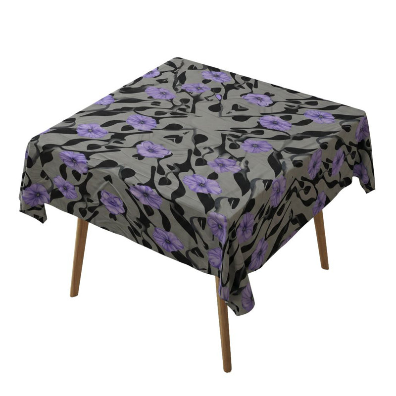 Elegant Tablecloth (55 x 55 Inches), 65% Cotton / 35% Polyester, Easy Clean, Machine Washable at 86°F, Tumble Dryer Safe, Ironable | Perfect for Dining Table & Special Occasions, Durable & Stylish Design