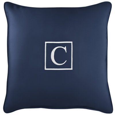 Kettil Embroidered Sunbrella® Outdoor Throw Pillow