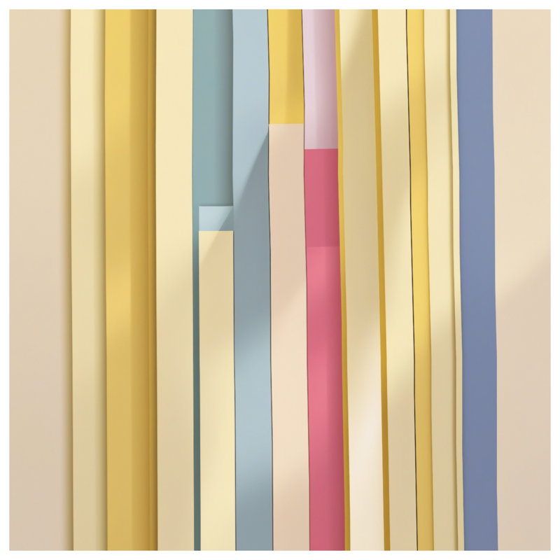 Vertical Colourful Stripes Double Sided Throw Pillows, 14 x 14 inches