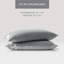 Drap simple gris 100% satin - luxueux, froissé, lisse sur la peau, 1 drap plat de l 66 po x L 96 po, 4 taies d'oreiller luxueuses