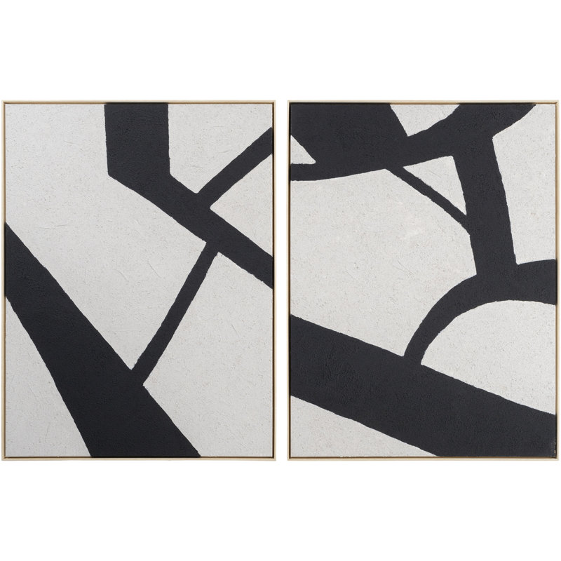 "Lucero", ensemble de 2 impressions sur toile encadrées, Encadrement brun, H 48 po x l 36 po