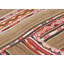 Tapis unique en laine noué à la main des années 1960 de 4 pi 4 po x 5 pi 1 po rouge / gris / vert