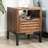 Miller Solid Wood Nightstand, Rustic Bedroom Side Table with Storage