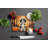 Beagle Fall Glass Cutting Board Large