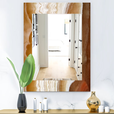 Miroir mural en marbre geode 3 traditionnels