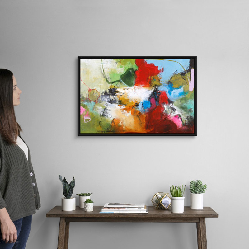 Tango 1 - reproduction d'art, H 22 po x l 32 po x P 1,75po, Toile avec cadre noir