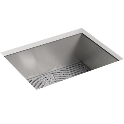 Ludington 24'' L Stainless Steel Single Basin Kitchen Sink