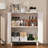 Vintage Carved Push-to-Open 2-Door Storage Accent Cabinet