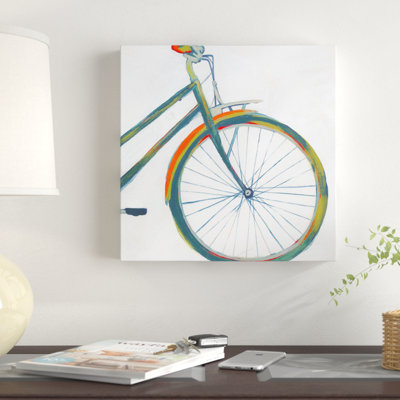 « bicycle diptych ii », reproduction de peinture à l’acrylique sur toile tendue