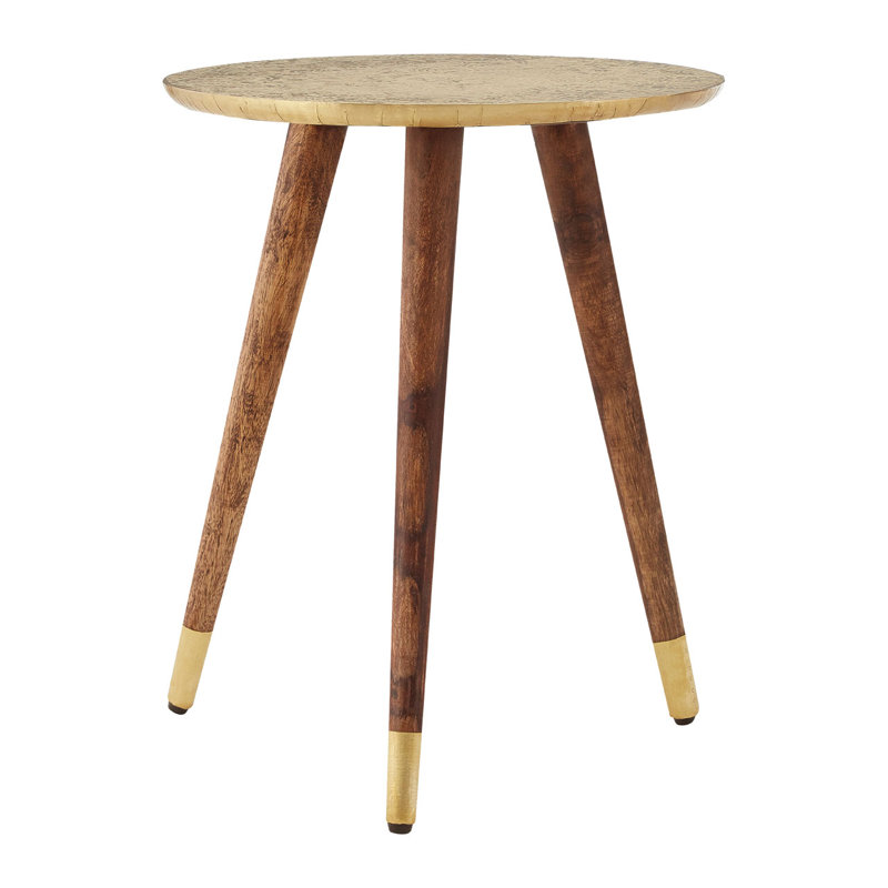Retford End Table, Gold