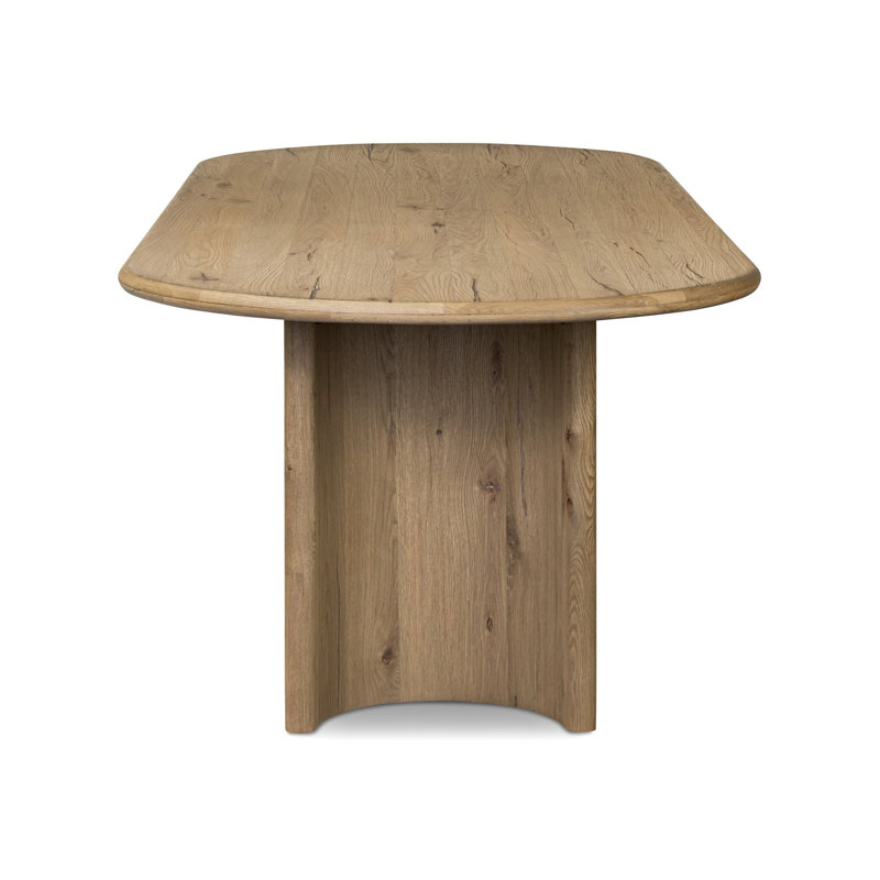 Paden Dining Table, 30" H x 118" W x 42" D, Worn Oak Veneer
