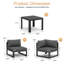 Ensemble de conversation modulaire d'extérieur en aluminium avec coussins et table basse 8 pièces Gilemette-92316004-94439914