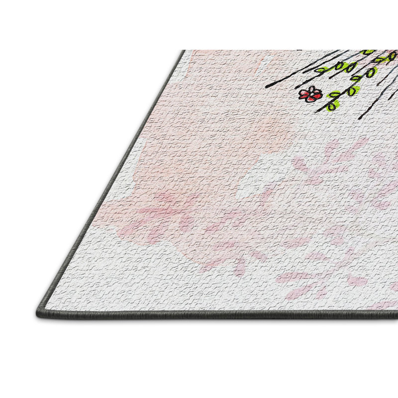 Tapis rose Love, Rectangle 4 pi x 6 pi