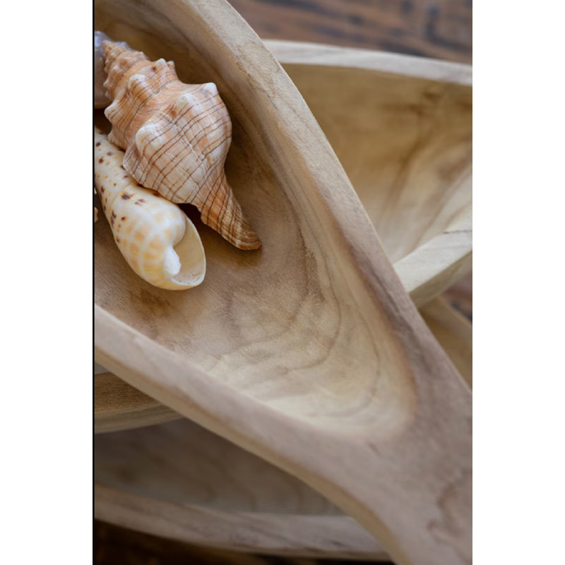  Ensemble de trois plateaux en bois