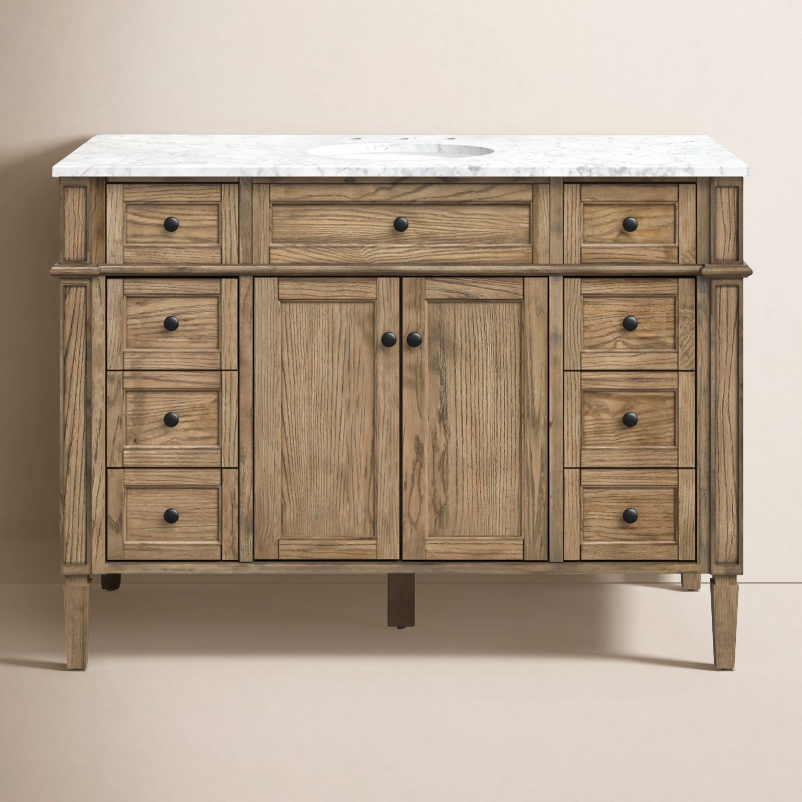 Rivers 48'' Single Bathroom Vanity, Driftwood