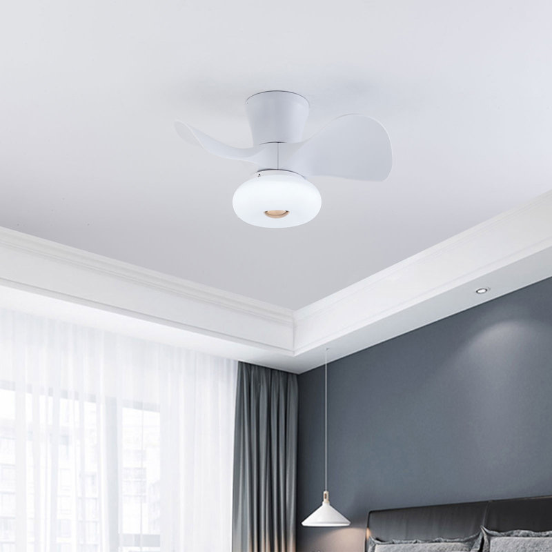 22 In LED Flush Mount Ceiling Fan Light